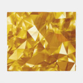 3Dジオメトリ:金属背景デザイン フリースブランケット (正面(横))
