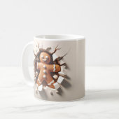 3Dジンジャーブレッドマン コーヒーマグカップ (正面左)