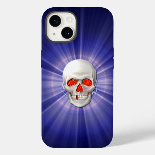 3Dスカル- Angel of Death with Fire Eyes Case-Mate iPhoneケース (裏面)