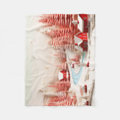 3Dスカンジナビア冬ランドスケープベビー フリースブランケット (正面)