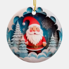 3Dスタイルサンタ節クリスマスホリデー セラミックオーナメント