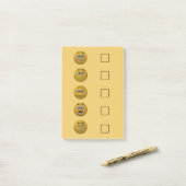 3Dスタイルムードチェック絵文字2 ポストイット (デスク上)