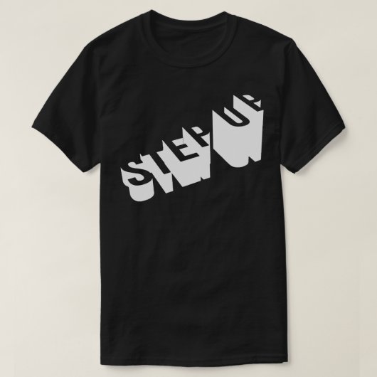 3Dステップアはっきりしたップ Tシャツ (デザイン正面)