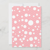 3Dストロベリーベリーファースト誕生日パーティー 招待状 (裏面)