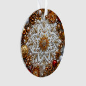 3dスノーフレークオーナメント オーナメント (正面)