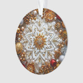 3dスノーフレークオーナメント オーナメント (正面)