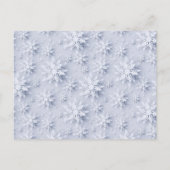 3Dスノーフレークスクリスマスツリーグリーティングホリデーカード ポストカード (裏面)