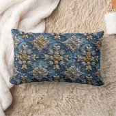 3dスノーフレーク ランバークッション (ブランケット)