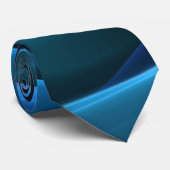 3Dスパイラルブルーモダンカラー抽象芸術フラクタル ネクタイ (ロール)