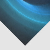 3Dスパイラルブルーモダンカラー抽象芸術フラクタル 薄葉紙 (詳細)