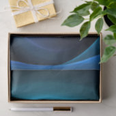 3Dスパイラルブルーモダンカラー抽象芸術フラクタル 薄葉紙 (ギフト)