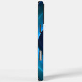 3Dスパイラルブルーモダンカラー抽象芸術フラクタル Case-Mate iPhoneケース (裏面 / 右)