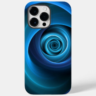 3Dスパイラルブルーモダンカラー抽象芸術フラクタル Case-Mate iPhone 14 PRO MAXケース