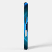 3Dスパイラルブルーモダンカラー抽象芸術フラクタル Case-Mate iPhoneケース (裏面 / 右)