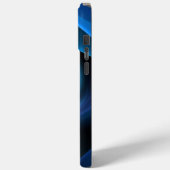 3Dスパイラルブルーモダンカラー抽象芸術フラクタル Case-Mate iPhoneケース (裏面 / 左)