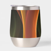 3Dスパイラル抽象芸術暖色モダンフラクタル芸術 (右面)