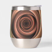 3Dスパイラル抽象芸術暖色モダンフラクタル芸術 (左面)