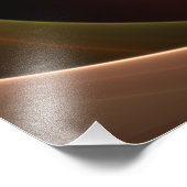 3Dスパイラル抽象芸術暖色モダンフラクタル芸術 フォトプリント            (角)