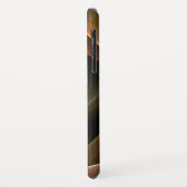 3Dスパイラル抽象芸術暖色モダンフラクタル芸術 Case-Mate iPhoneケース (裏面/左)