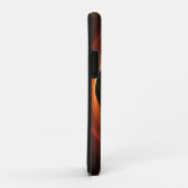 3Dスパイラル抽象芸術暖色モダンフラクタル芸術 Case-Mate iPhoneケース (裏面/右)