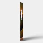 3Dスパイラル抽象芸術暖色モダンフラクタル芸術 Case-Mate iPhoneケース (裏面 / 左)
