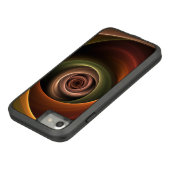 3Dスパイラル抽象芸術暖色モダンフラクタル芸術 Case-Mate iPhoneケース (ボトム)
