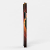 3Dスパイラル抽象芸術暖色モダンフラクタル芸術 Case-Mate iPhoneケース (裏面/右)