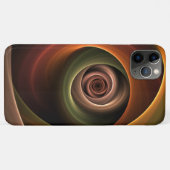 3Dスパイラル抽象芸術暖色モダンフラクタル芸術 Case-Mate iPhoneケース (裏面(横))