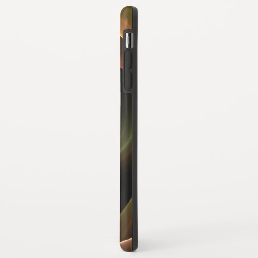 3Dスパイラル抽象芸術暖色モダンフラクタル芸術 Case-Mate iPhoneケース (裏面/左)