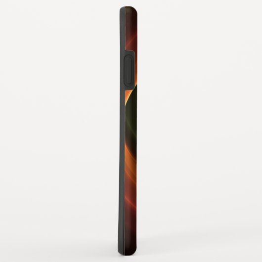 3Dスパイラル抽象芸術暖色モダンフラクタル芸術 Case-Mate iPhoneケース (裏面/右)