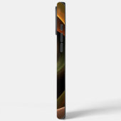 3Dスパイラル抽象芸術暖色モダンフラクタル芸術 Case-Mate iPhoneケース (裏面 / 左)