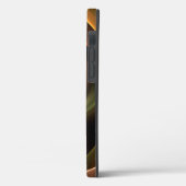 3Dスパイラル抽象芸術暖色モダンフラクタル芸術 Case-Mate iPhoneケース (裏面 / 左)