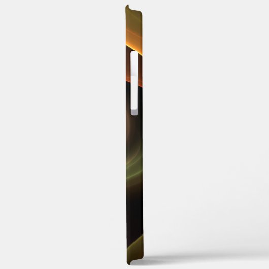 3Dスパイラル抽象芸術暖色モダンフラクタル芸術 Case-Mate iPhoneケース (裏面 / 左)