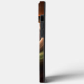 3Dスパイラル抽象芸術暖色モダンフラクタル芸術 Case-Mate iPhoneケース (裏面 / 左)