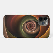 3Dスパイラル抽象芸術暖色モダンフラクタル芸術 Case-Mate iPhoneケース (裏面(横))