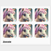 3Dスピリットポニー1 スクエアシール (シート)