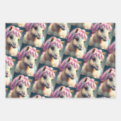 3Dスピリットポニー1 ラッピングペーパーシート (正面3)