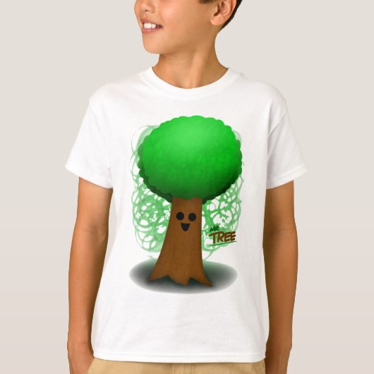 3Dスプルンキのミスターツリー Tシャツ (正面)