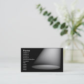 3Dスポットライト（白） 名刺 (スタンド正面)