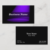 3Dスポットライト(紫色) 名刺 (正面/裏面)