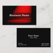 3Dスポットライト(赤い) 名刺 (正面/裏面)