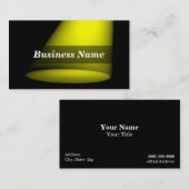 3Dスポットライト(黄色) 名刺 (正面/裏面)
