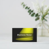 3Dスポットライト(黄色) 名刺 (スタンド正面)