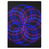 3Dセンター花びら幾何学クリップボード クリップボード (裏面)