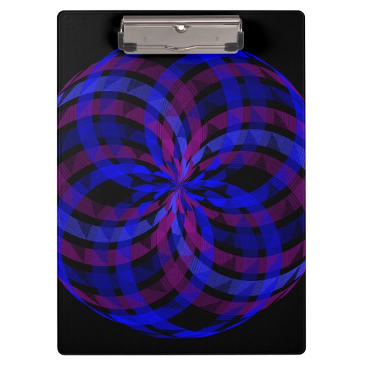 3Dセンター花びら幾何学クリップボード クリップボード (正面)