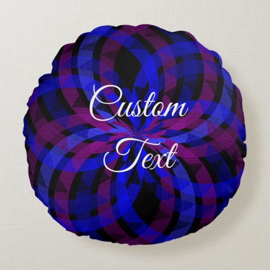 3Dセンター花弁円枕 ラウンドクッション (正面)