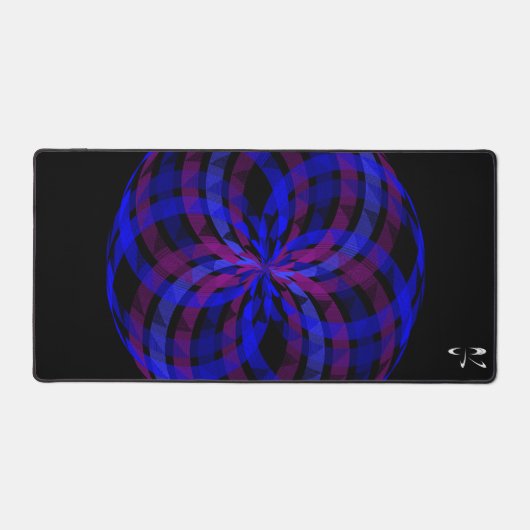 3Dセンター花弁机マウスパッドマット デスクマット (正面)