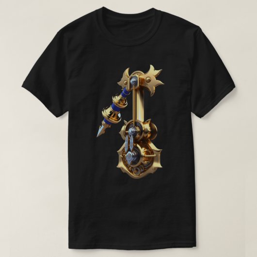 3DソードTシャツ – エピックファンタジー戦士スタイル» Tシャツ (デザイン正面)
