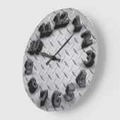 3Dダイヤモンドのプレートの円形の柱時計 ラージ壁時計 (傾斜)