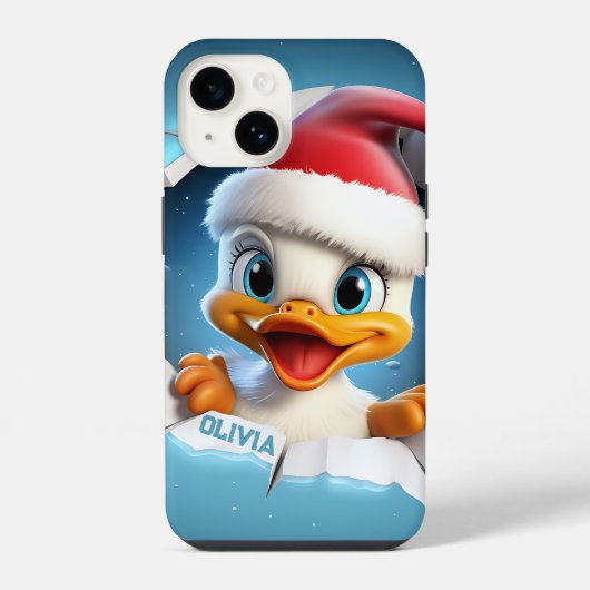 3Dダッククリスマス iPhoneケース (裏面)